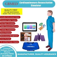 Simulador de RCP para Adultos, Versión de Software, Maniquí de RCP, Maniquí Médico, Conexión Inalámbrica para Entrenamiento de Enfermería, Sin Tableta