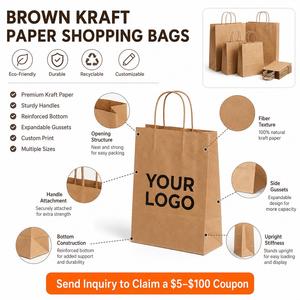 Sac cadeau promotionnel en papier écologique personnalisé pour cosmétiques de mariage, sac de shopping en papier, sac femme - Product Image 2