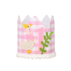 Goose Thème <span class=keywords><strong>Anniversaire</strong></span> Glands Bannière Bébé Cap <span class=keywords><strong>1er</strong></span> <span class=keywords><strong>Anniversaire</strong></span> Bois Perle Gland Guirlande pour La Décoration Intérieure - Product Image 5