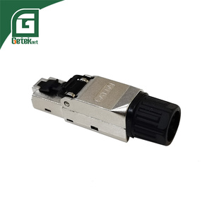 Connecteur mâle sans outil GETEKnet OEM 8P8C Cat6a Cat6 Cat 6 6a RJ45 Rg45 en métal pour réseau Ethernet <span class=keywords><strong>LAN</strong></span> FTP - Product Image 2