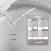 WC intelligent automatique avec télécommande, siège chauffant et double chasse d'eau - WC en céramique moderne et intelligent pour salle de bain