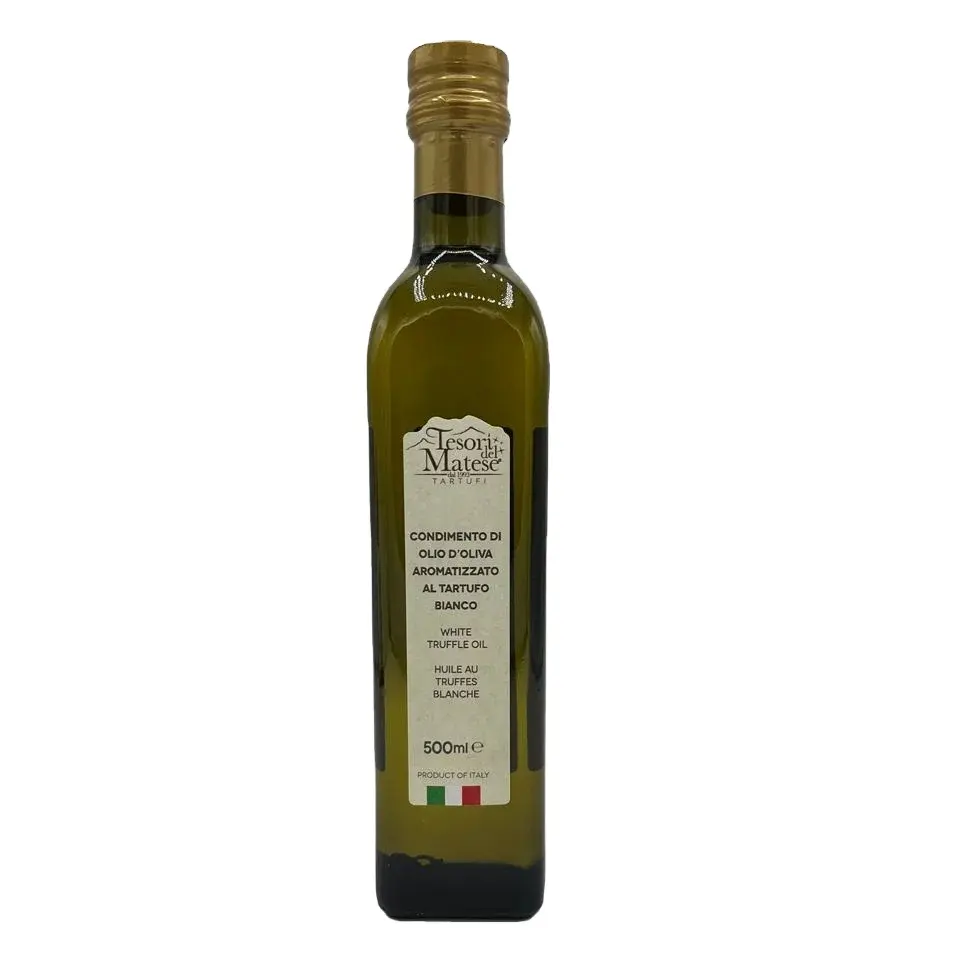 Wholesale Italian Premium Quality Handmade White Truffle Olive Oil 500 ml Glass Bottle for Cooking and Dressing