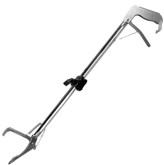 Stainless Steel Snake Catching Tong, Snake Handling Equipment Catching Tool with Lock, 40" Collapsible Snake Tong
