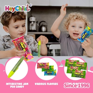 Şeker toptan özel özel etiket eğlenceli ekşi sakızlı jel şeker yenilik kalem ile yaratıcı oyun ve parti iyilik için mükemmel OEM - Product Image 5
