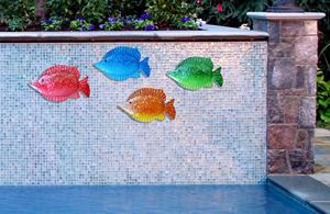 Set of 4 for Outdoor Indoor Coastal Ocean Sea Metal Fish Hanging Wall Art Decor - Product Image 6