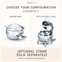 Glazen deksel soft close inductie commerciële buffetuitrusting roestvrijstalen voedselwarmer hydraulische soepchafing dish