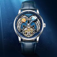 Reloj de Negocios de Lujo Premium para Hombre, Movimiento Mecánico, Acero Inoxidable, Cierre de Mariposa, Fondo de Caja Transparente, Cristal Mineral