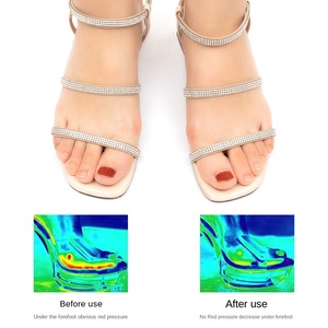 미끄럼 방지 하이힐 샌들 그라인딩 슈즈 마사지 충격 흡수 기능 슬라이드 슬리퍼가있는 실리콘 토 캡 슬리퍼 - Product Image 3
