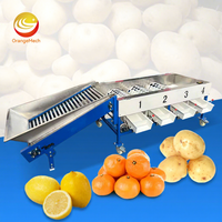 Automatische citroenen sorteermachine, sinaasappel-, tomaat-, avocado-, bosbes- en kersentomaat sorteermachine, droogmachine, citroenen grader