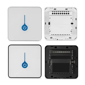 EU chúng tôi nhà thông minh ánh sáng <span class=keywords><strong>Dimmer</strong></span> Wifi tường chuyển đổi vỏ với Tempered Glass Bảng điều chỉnh nhà thông minh Bảng điều khiển nhựa bao vây - Product Image 2