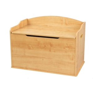 Wooden Toy Box Bench with Safety Hinged Lid Storage Trunk Case Lift Top Wood Toy pine wood box