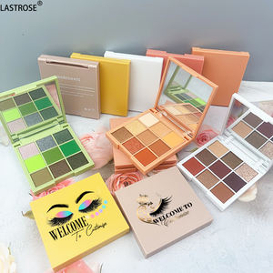 Großhandel Hochwertige vegane 9-Loch-Lidschatten-Palette Private Label Benutzer definiertes Logo Schimmer Finish Quadratisches Pulver Lidschatten-Palette - Product Image 3