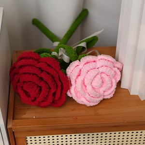 Handmade Crochet đơn khổng lồ tăng hoa INFINITIVE cho tình yêu hoa cho ngày Valentine dệt hoa - Product Image 3