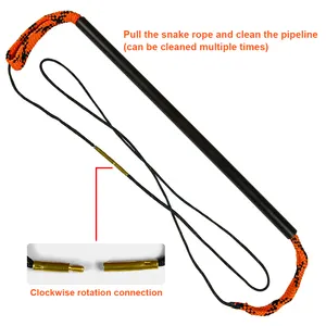 Le kit de nettoyage OEM ODM Snake Rope Gun convient à toutes les brosses et accessoires de nettoyage