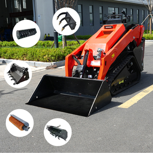 Kostenloser Versand Kompakt lader Hydraulische Diesel farm Schnee räum maschinen Landwirtschaft Crawler Mini Front schaufel lader - Product Image 3