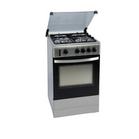 Cuisinière verticale autonome électrique et à gaz en acier inoxydable pour usage extérieur et intérieur avec gril et four
