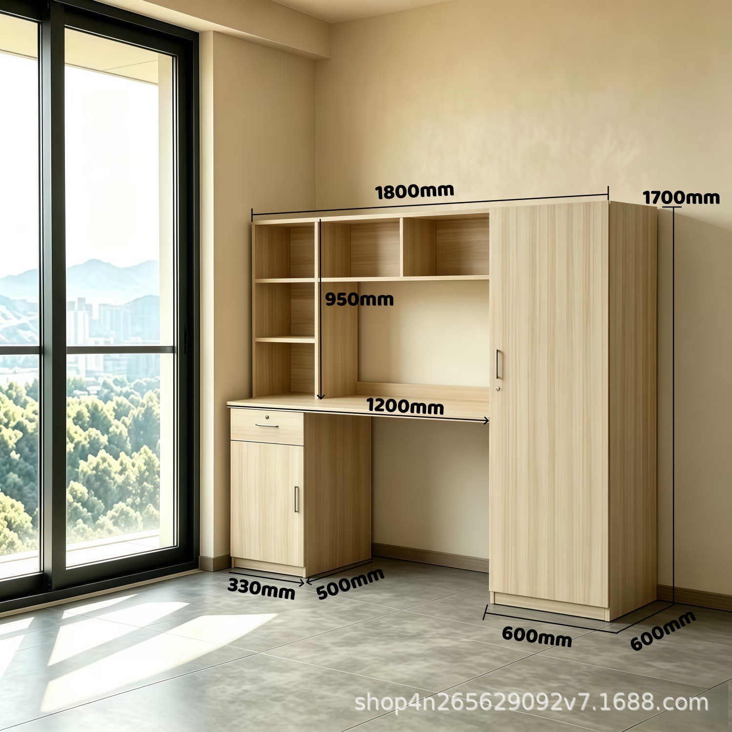 1.8-meter combination desk - W