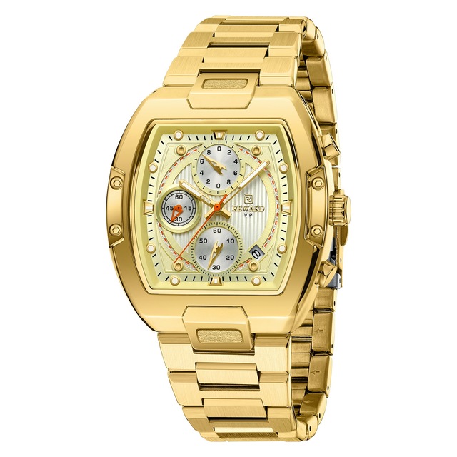 REWARD New Men Gold Watch Waterproof Stainless Steel Wrist Watches Luxury Business Classic Quartz Watches