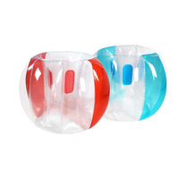 Ballons de sumo gonflables bleus et rouges pour enfants, 36 pouces, 2 pièces, ballons de jeu rebondissants pour jeux d'équipe en plein air
