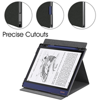 NET-CASE étui pour BOOX Note Air 2 / Air 2 Plus 10.3 pouces 360 degrés rotatif couverture papier numérique avec porte-crayon