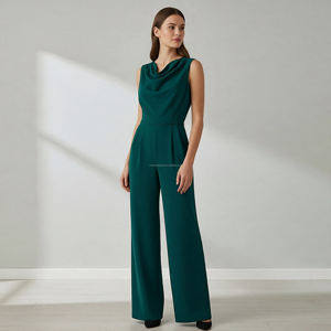 Combinaison personnalisée pour femme à col bénitier avec ceinture à nouer – Tenue de soirée élégante pour femme - Product Image 1