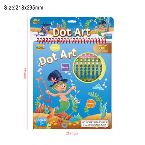Ocean Dot da colorare libro da colorare punto da te disegno cartone animato mosaico Puzzle adesivi con carta <span class=keywords><strong>6</strong></span> per <span class=keywords><strong>bambini</strong></span> - Product Image 2