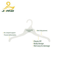 Cintres multifonctionnels transparents en PP moulés par injection, durables, pour adultes, avec plaque LOGO personnalisable pour vêtements – Vente en gros directe usine