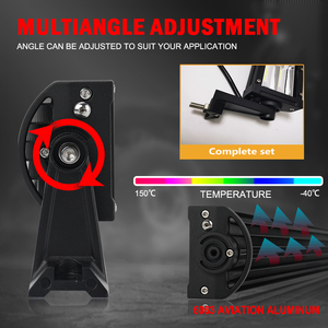 Combo de haz de conducción de doble fila, Barra Led Curva para automóviles, 50, 52 Pulgadas - Product Image 5