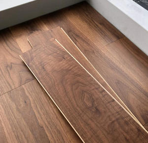 Planchers en bois multicouches, planches en noyer noir, revêtement de sol en bois lisse, <span class=keywords><strong>parquet</strong></span>, profil à clic - Product Image 5