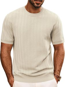 Camiseta de Manga Corta para Hombre, Nueva Moda 2026, Cuello Redondo, Color Sólido, Informal, para Uso Diario - Product Image 5