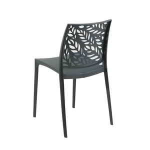 Chaises de salle à manger nordiques en gros à prix abordable, chaises d'appoint modernes en plastique noir pour l'extérieur, chaises d'école - Product Image 5