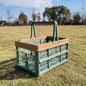 Folding Vegetable Fruit Cheap Wholesale <b>Plastic</b> Collapsible Picnic Mini Shopping <b>Basket</b> - Product Image 5