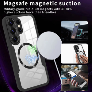 Coque de téléphone transparente magnétique à chargement sans fil avec protection 360° pour Samsung Galaxy S26 Ultra S26+ S26 S25 <span class=keywords><strong>FE</strong></span> A17 A07 - Product Image 2