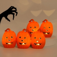 Halloween Jack-o '-Laterne Elektronische Öllampe Dekoration Horror Atmosphäre Dekorative Requisiten Kürbis Szene Layout