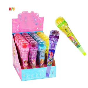 OEM Glow Stick Diamante Pirulito Brinquedos Doce Cartoon Confeitaria Microfone Toy Candy