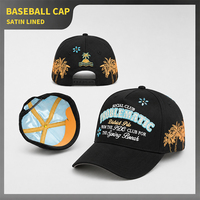 Gorra de Béisbol Personalizada OEM ODM de Lujo con Pedrería, Bordado Plano, Forro de Satén, Estilo Veraniego, Elegante y Transpirable