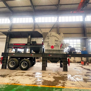 CFTC Planta Móvil de Alta Eficiencia con Ruedas para Trituración de Residuos de Hormigón, Trituradora de Impacto para Piedra y Grava de Cantera en Venta, con Motor, Rodamientos y PLC - Product Image 1