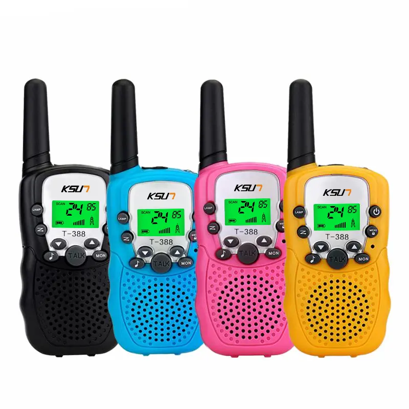 T-388 Waklie Talkie Toy Recarregável Two Way Radio Kids Walkie Talkies 2 Pack Kids Toy Walkie Talkie