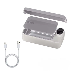 Boîte à lunch électrique portable rechargeable, anti-fuite, écologique, avec affichage numérique intelligent, en acier inoxydable 304, 1 litre - Product Image 2