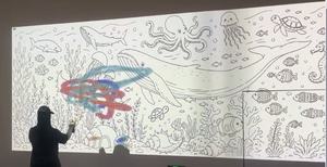 激光喷雾互动墙投影系统，带视频游戏功能，适用于娱乐和学习环境 - Product Image 3