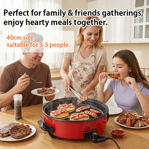 Small Kitchen Appliances <strong>Electric</strong> <strong>Cooking</strong> <strong>Pan</strong> Household Multifunction <strong>Electric</strong> Pizza <strong>Pan</strong> With 9 cm Depth - Product Image 2