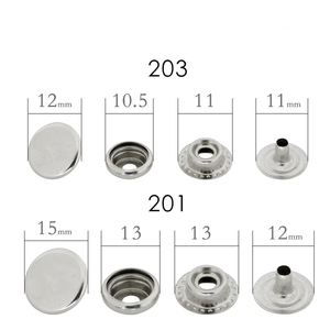 Nút chụp Kim Loại Tùy chỉnh phổ biến cho quần jean Phụ kiện May mặc - Product Image 1