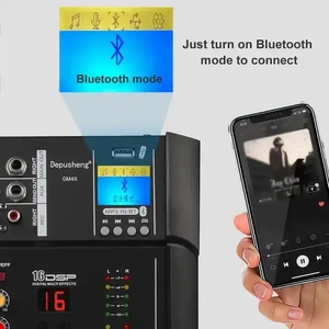 Depusheng GM4X Chuyên Nghiệp 4 Kênh Xây Dựng-Trong 16 Các Loại Của <span class=keywords><strong>DSP</strong></span> Hiệu Ứng Reverb Khuếch Đại Mạnh Mẽ Mini Âm Thanh Mixer - Product Image 5