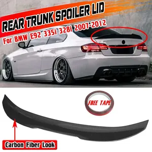 Aileron arrière de coffre de voiture aspect carbone/noir pour BMW E92 335i 328i 2007-2012 - Product Image 1
