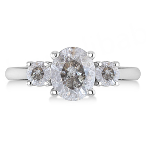 แหวนเพชรทรงกลมลายมิสติกซอลท์แอนด์เปปเปอร์ สำหรับงานปาร์ตี้ - Product Image 3