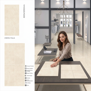 Desert Bianco Marble Look Porcelain Floor Wall Tiles 600x1200mm Polished Glazed For Commercial Projects - Product Image 5