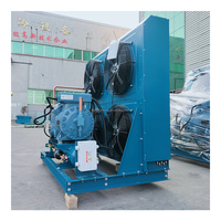 Luchtgekoelde condensorunit met zuigercompressor voor koude opslag, versvriezen, dubbele hoog-efficiënte warmteafvoer