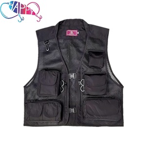 15 لونًا مخصصًا قماش كاجوال فضفاض للرجال في الهواء الطلق الصيد متعدد الجيوب تخزين الحياة سترة تكتيكية صدرية الرجال صدرية - Product Image 2