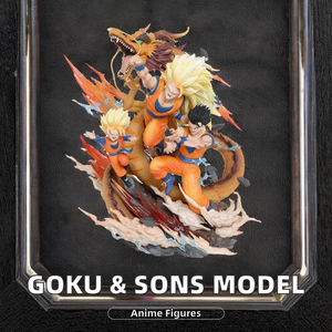 HY Padre e Hijos Goku <span class=keywords><strong>Gohan</strong></span> Goten Dragon Fist, Figura <span class=keywords><strong>de</strong></span> <span class=keywords><strong>Resina</strong></span> <span class=keywords><strong>de</strong></span> Dibujos Animados, Set <span class=keywords><strong>de</strong></span> Modelos <span class=keywords><strong>de</strong></span> Juguete, Regalo <span class=keywords><strong>de</strong></span> Cumpleaños, Venta al por Mayor - Product Image 2