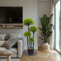 Arbre de boule topiaire de cyprès artificiel résistant aux UV direct d'usine-fausse plante pour la décoration extérieure intérieure